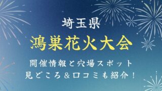 鴻巣花火大会 穴場スポット